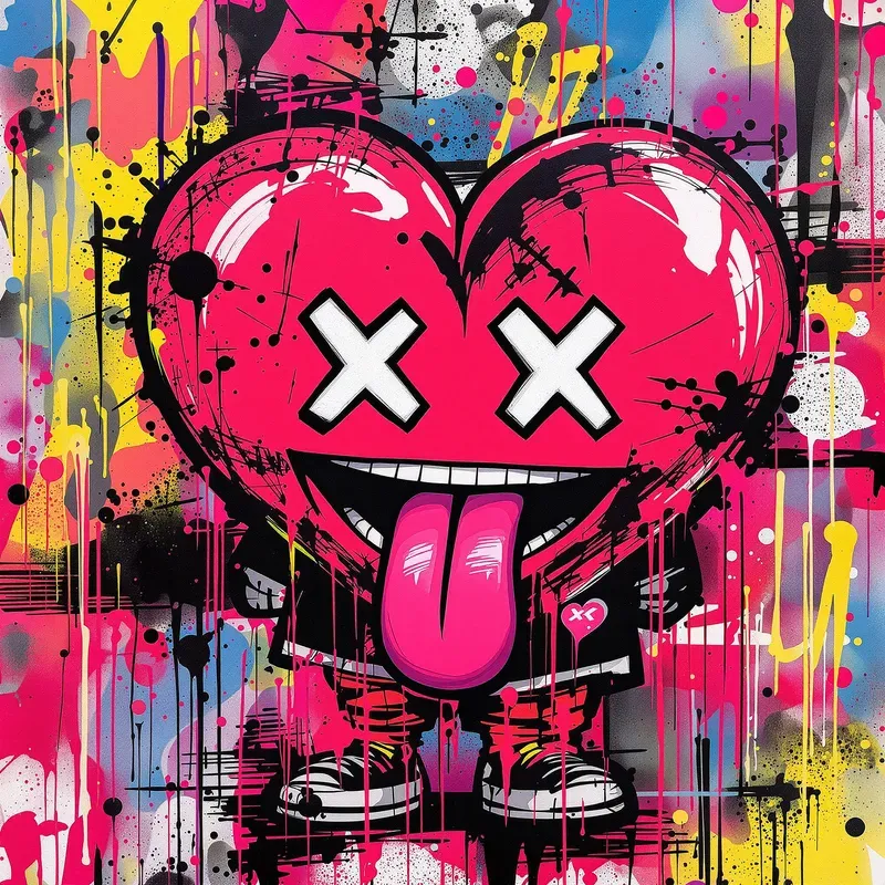 Hype Graffiti Character Anime Street Art