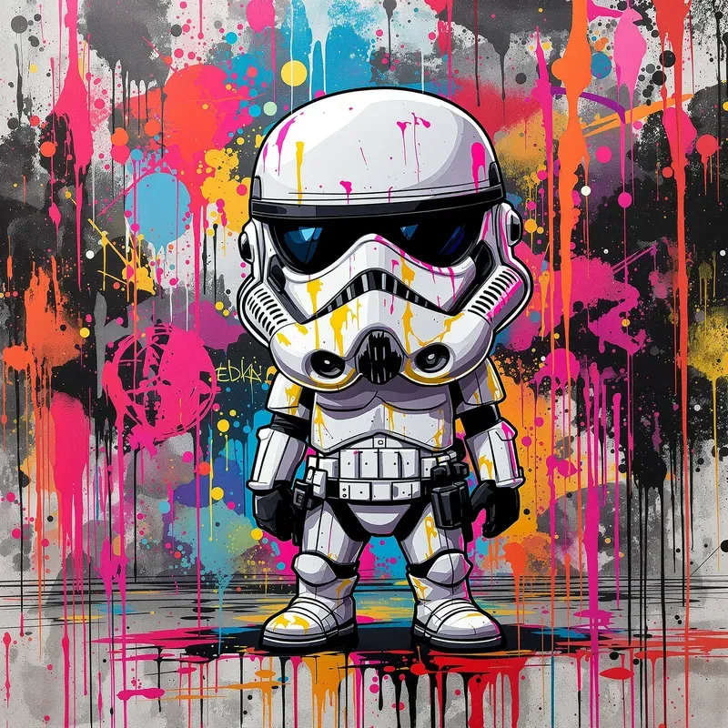 Hype Graffiti Character Anime Street Art