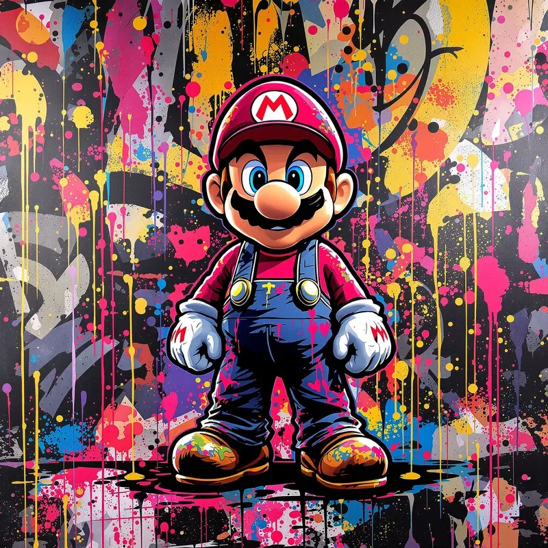 Hype Graffiti Character Anime Street Art