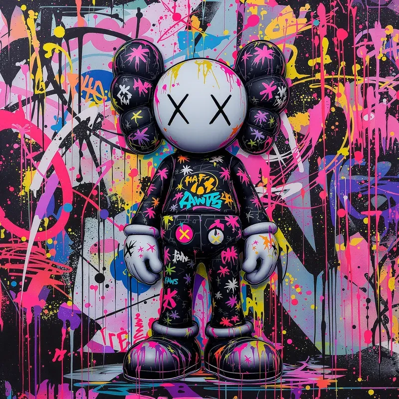 Hype Graffiti Character Anime Street Art