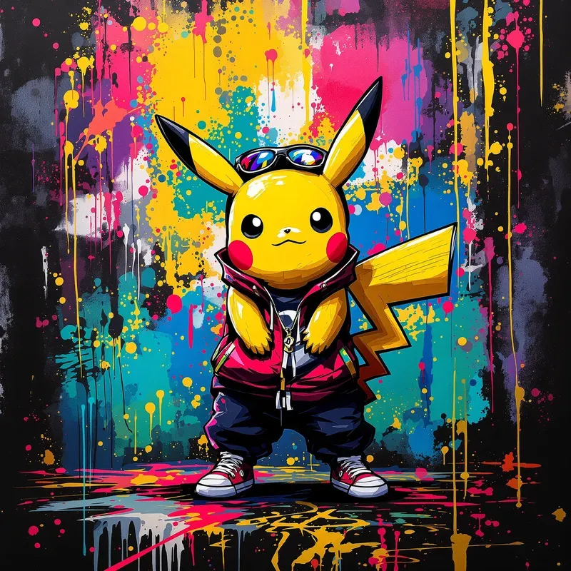 Hype Graffiti Character Anime Street Art