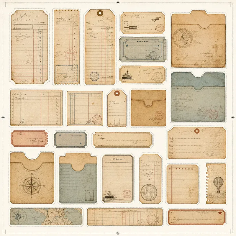 Ledger Pocket Ephemera Sheet Builders