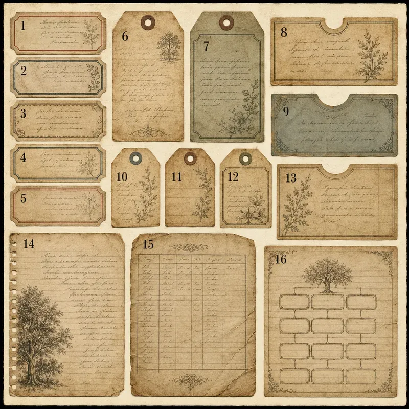 Ledger Pocket Ephemera Sheet Builders