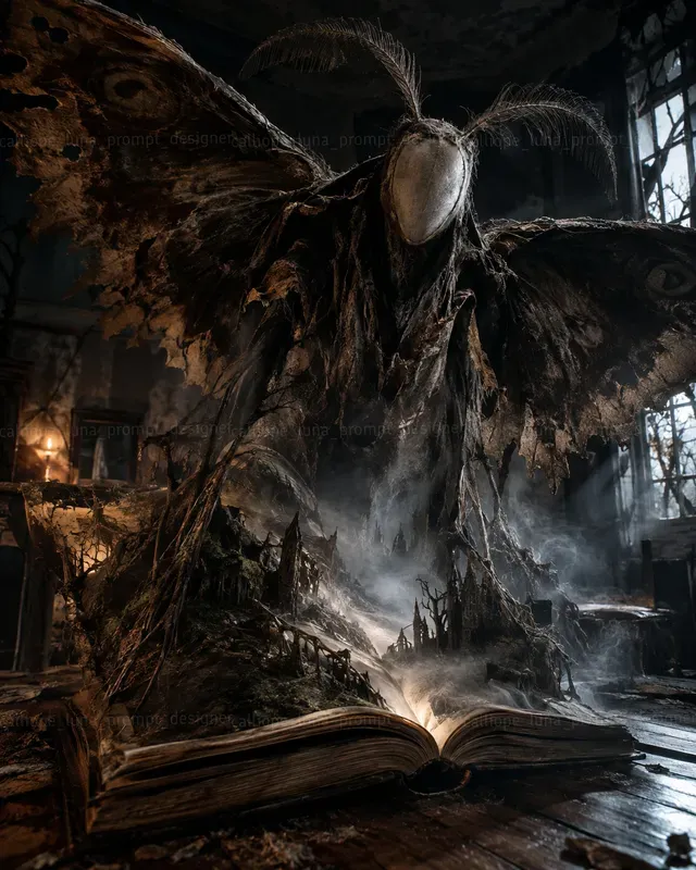 Hyperrealistic Horror Book Worlds