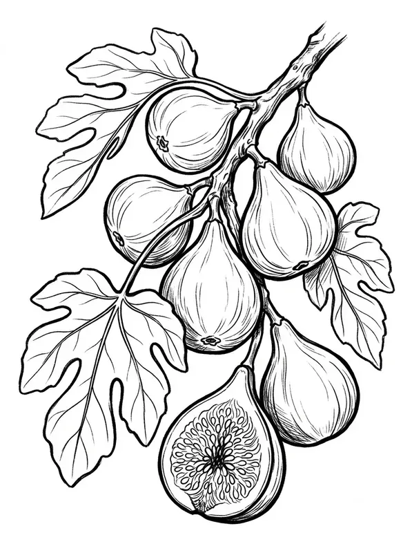Charcoal Sketch Coloring Book Pages