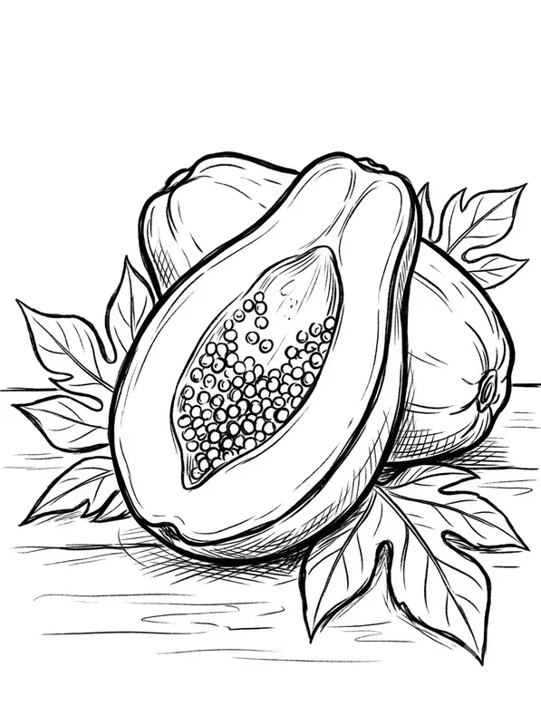 Charcoal Sketch Coloring Book Pages