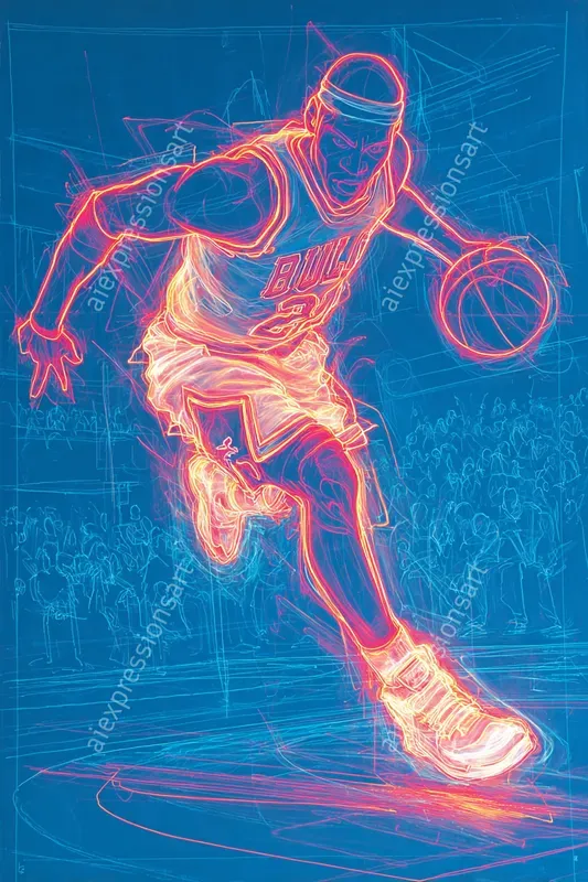 Neon Action Sports Anaglyph Motion