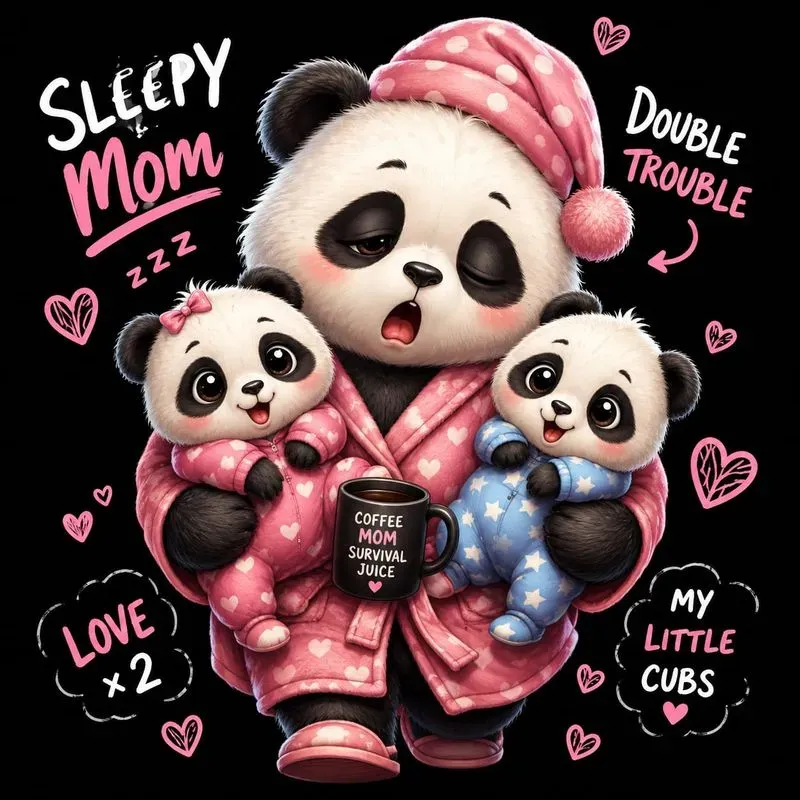 Cute Cartoon Animal Family Art Packs