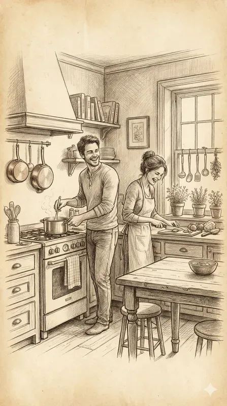 Cozy Pencil Sketch Interior Illustrations