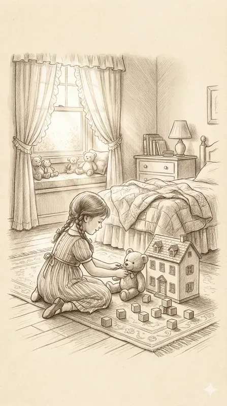 Cozy Pencil Sketch Interior Illustrations