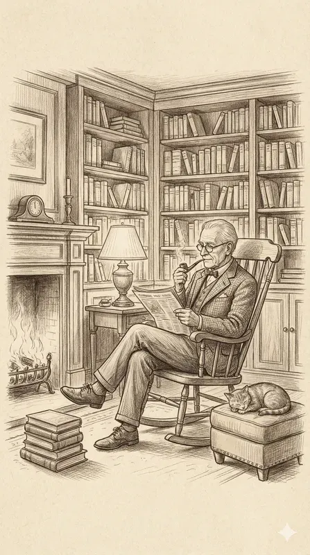 Cozy Pencil Sketch Interior Illustrations