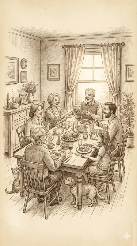 Cozy Pencil Sketch Interior Illustrations