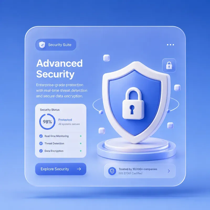 Modern 3D Saas Feature Cards Designs
