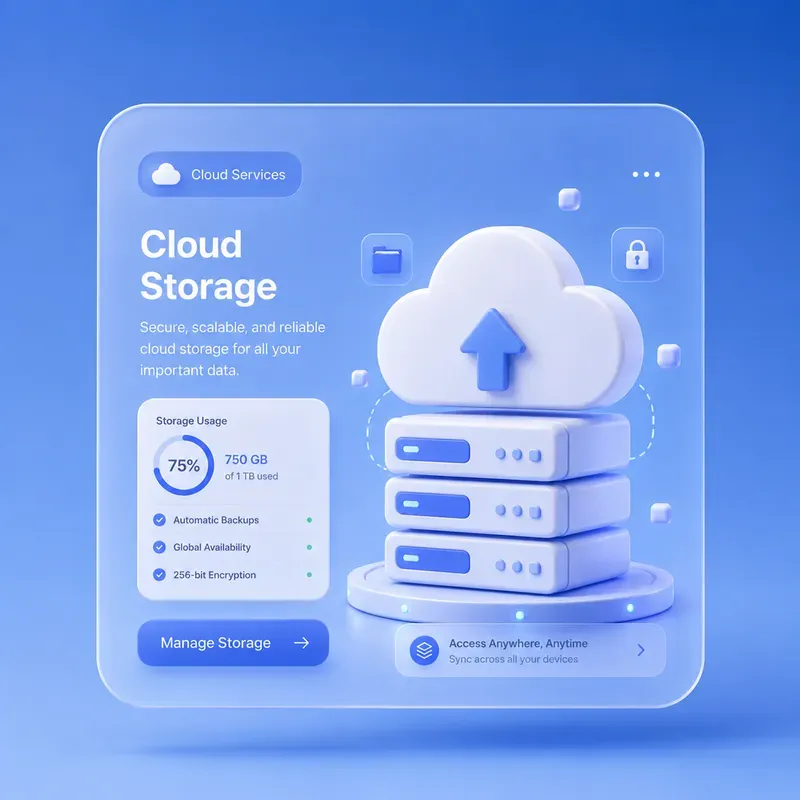Modern 3D Saas Feature Cards Designs