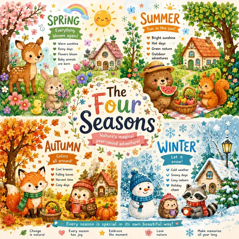 Cute Kawaii Learning Posters