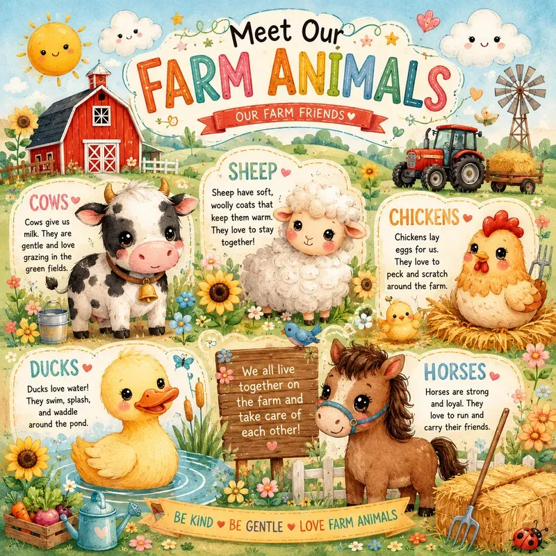 Cute Kawaii Learning Posters