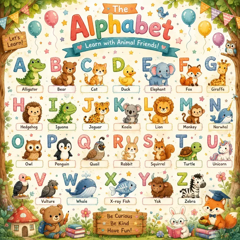 Cute Kawaii Learning Posters