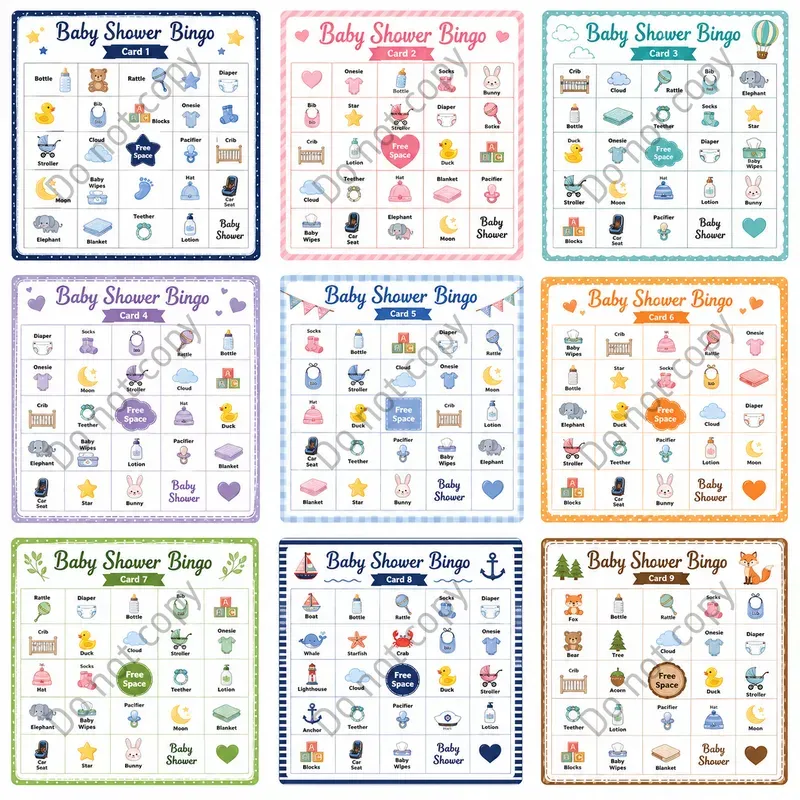 Printable Bingo Card Sets Any Theme
