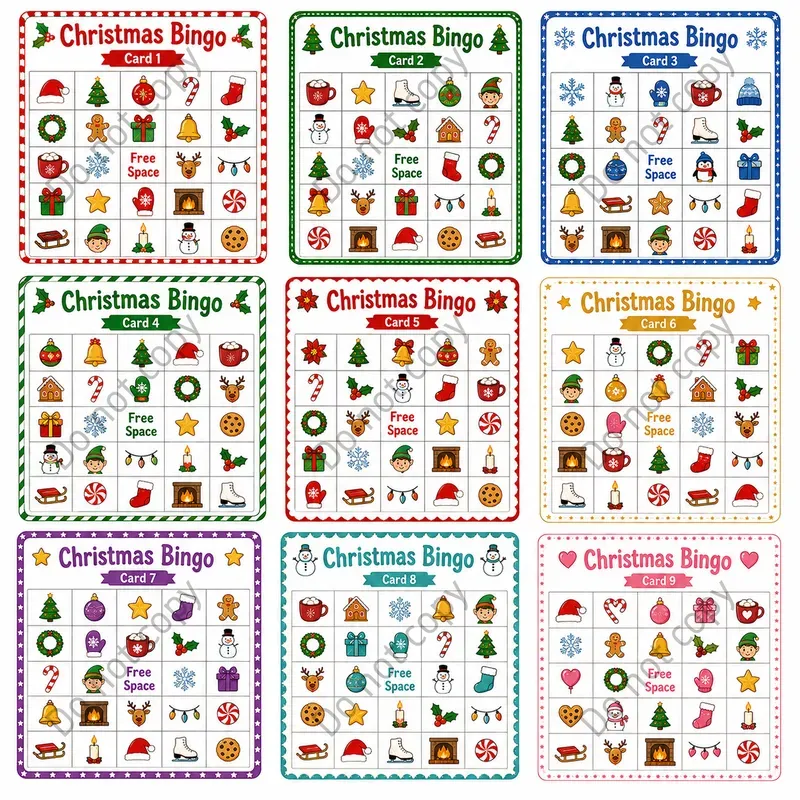 Printable Bingo Card Sets Any Theme