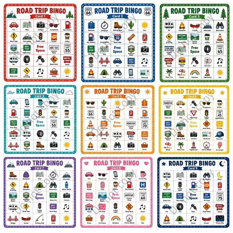 Printable Bingo Card Sets Any Theme