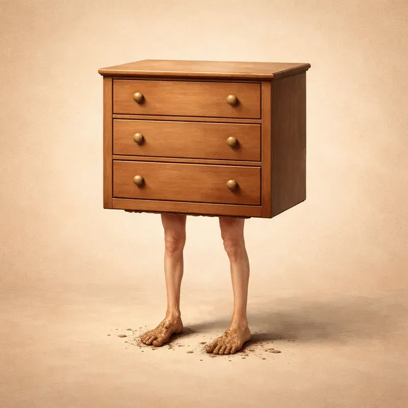 Surreal Objects With Human Legs