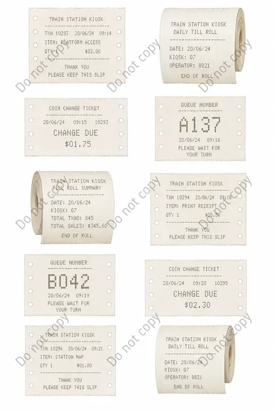 Photo Booth Receipt Slip Sheets