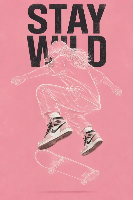 Minimal Sneaker Character Poster Packs