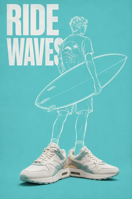 Minimal Sneaker Character Poster Packs