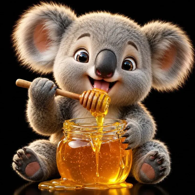 Cute 3D Animal Honey Moments