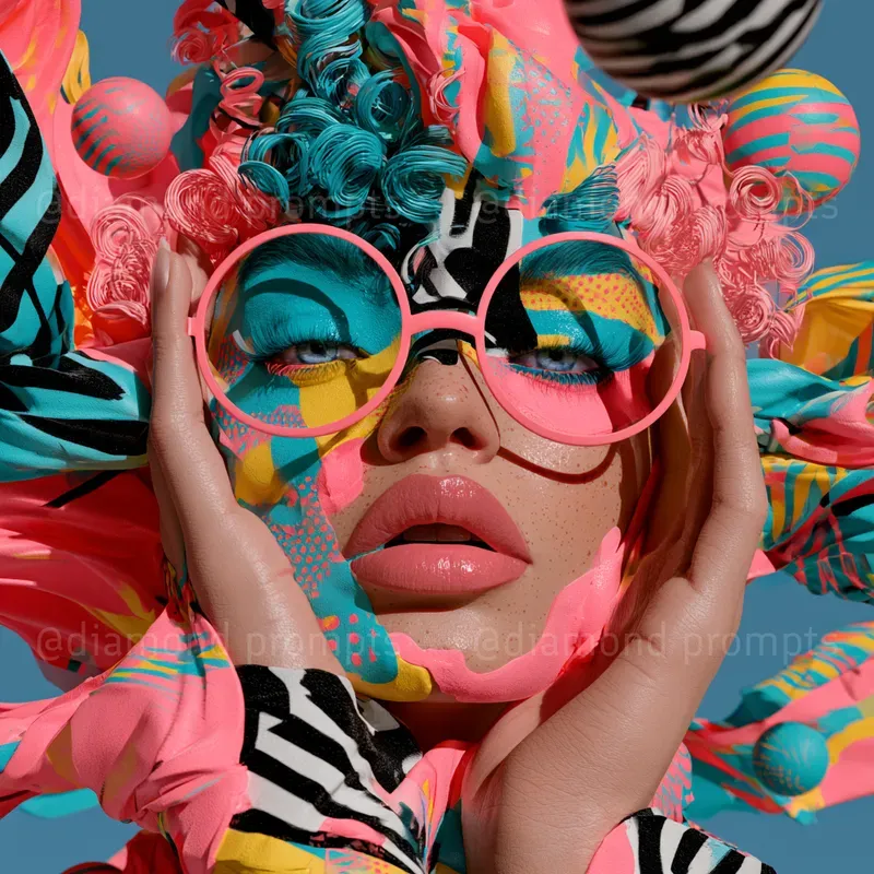 Surreal Pop Art Portrait Playgrounds
