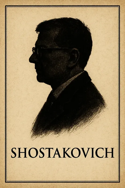 Vintage Composer Silhouette Posters Gen
