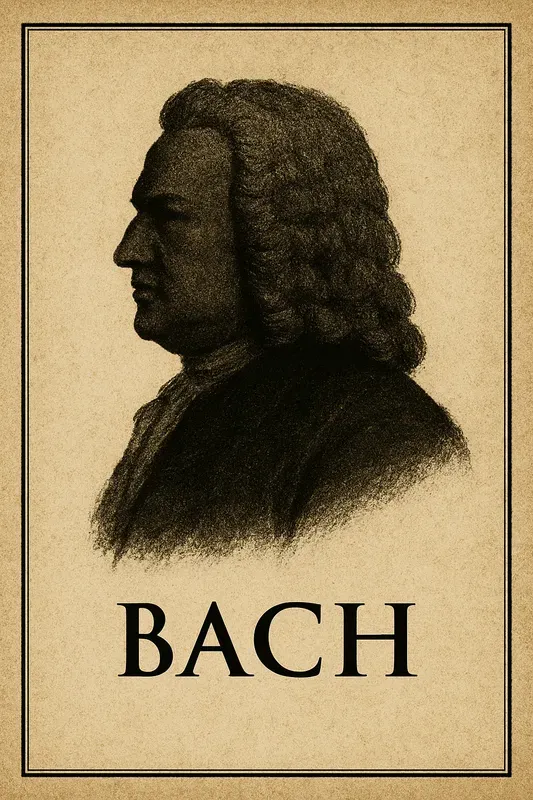 Vintage Composer Silhouette Posters Gen