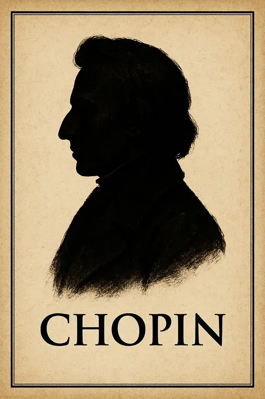 Vintage Composer Silhouette Posters Gen