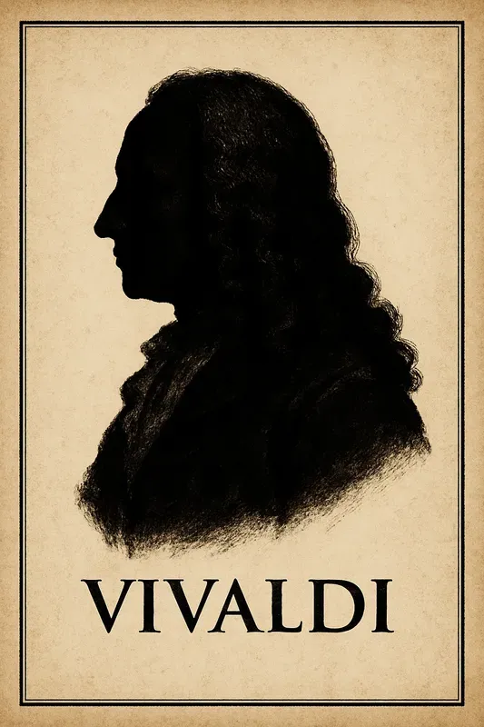 Vintage Composer Silhouette Posters Gen