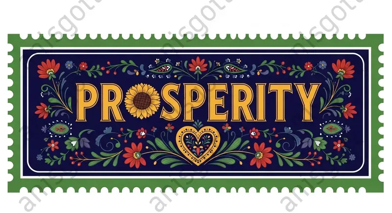 Folk Art Ornamental Lettering Banners