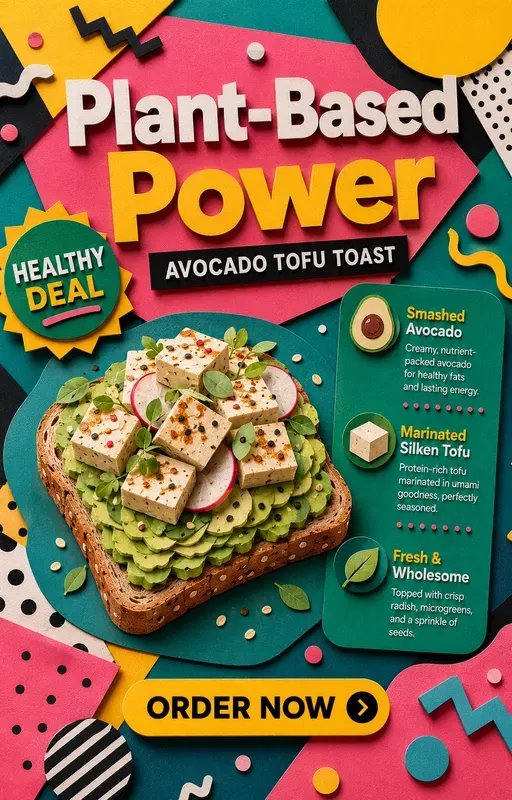 Bold Neomemphis Cafe Special Menu Art