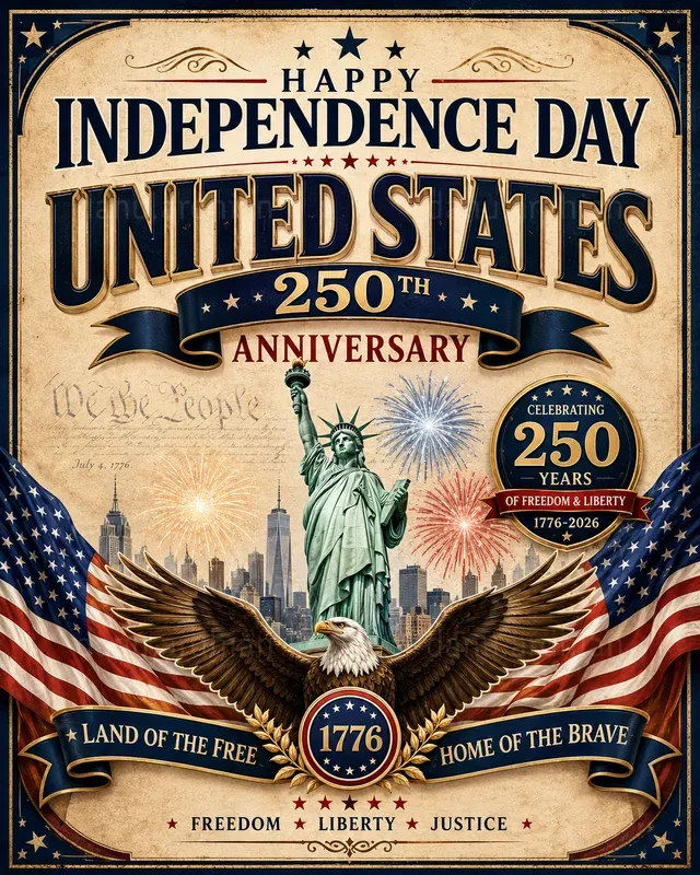 Independence Day Anniversary Posters