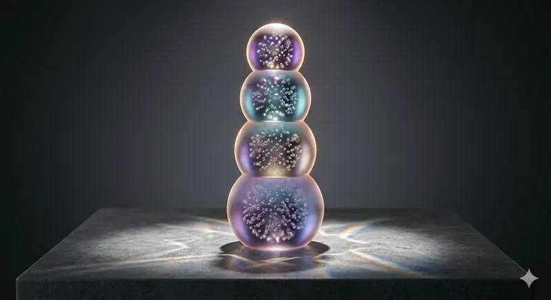 Abstract Minimalist Geometric Glass Sculptures