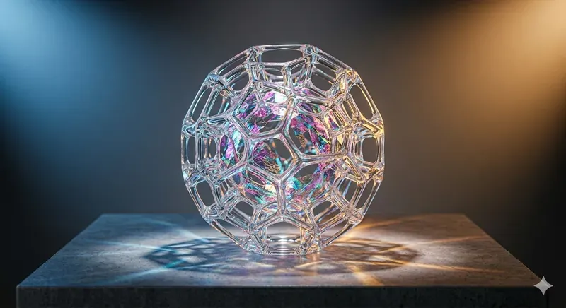 Abstract Minimalist Geometric Glass Sculptures