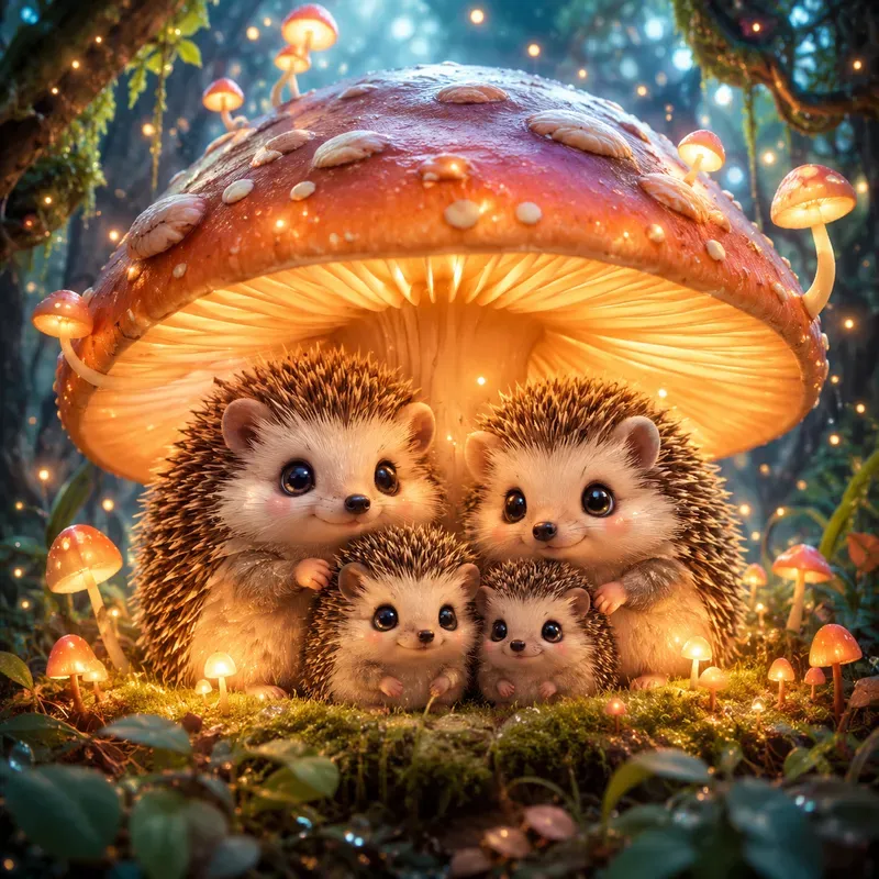 Whimsical Nature Shelter Mascot Dreams