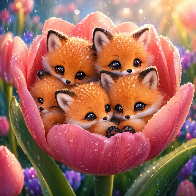 Whimsical Nature Shelter Mascot Dreams