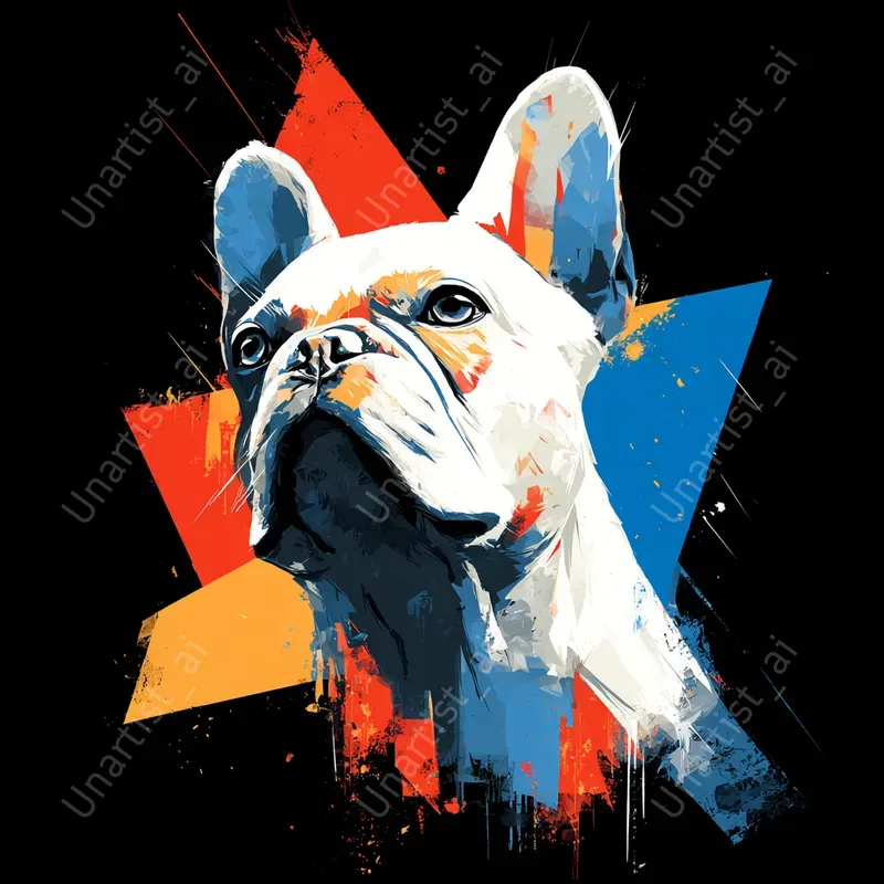 Geometric Dog Vector Illustrations