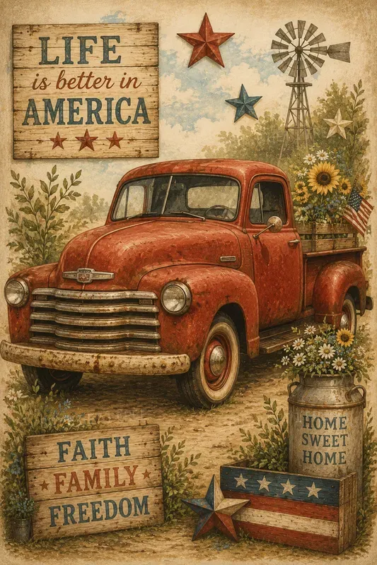 Heartfelt Americana Junk Journals