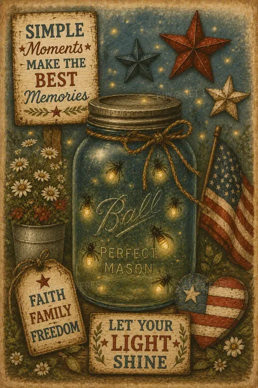 Heartfelt Americana Junk Journals