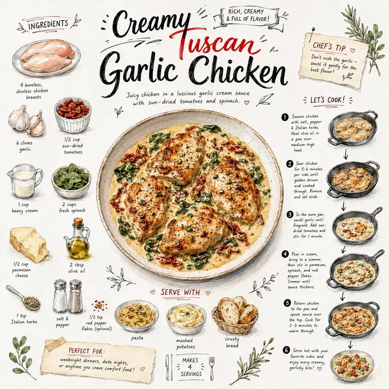 Handwritten Illustrated Recipe Posters