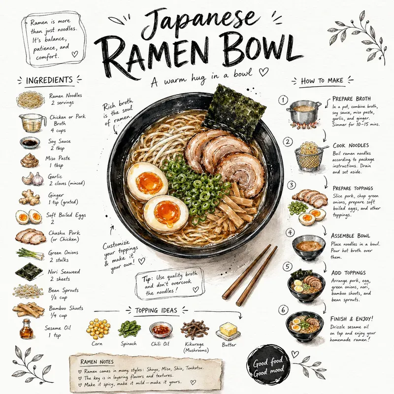 Handwritten Illustrated Recipe Posters