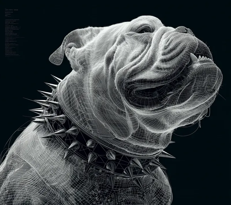 Digital Wireframe Myth Portraits
