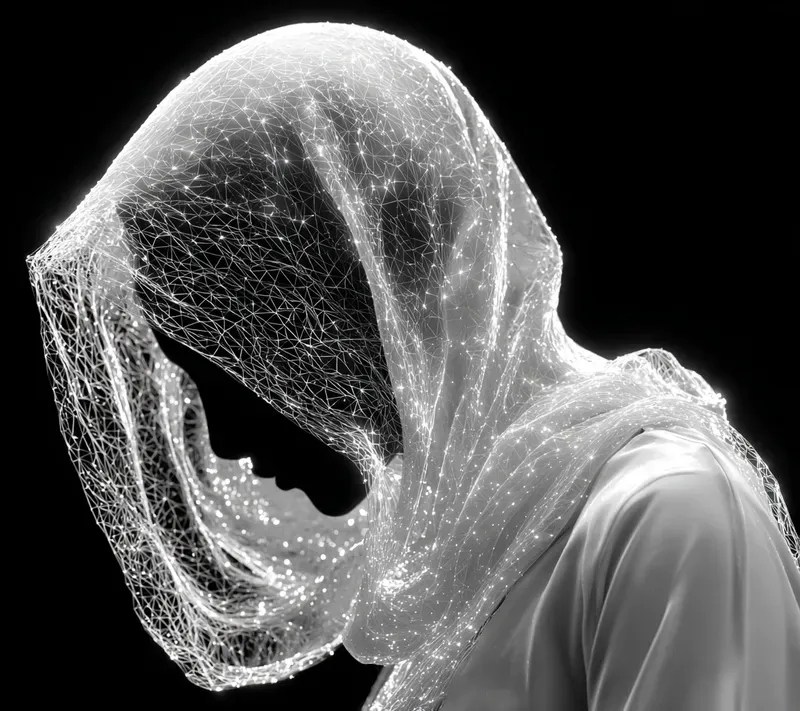Digital Wireframe Myth Portraits