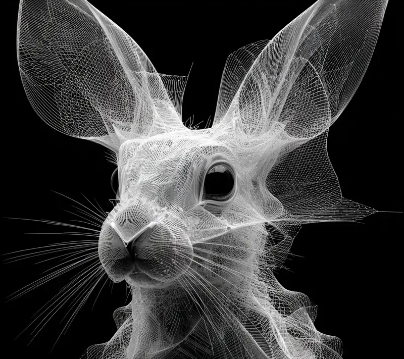 Digital Wireframe Myth Portraits