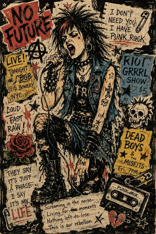 Raw Punk Zine Poster Creators